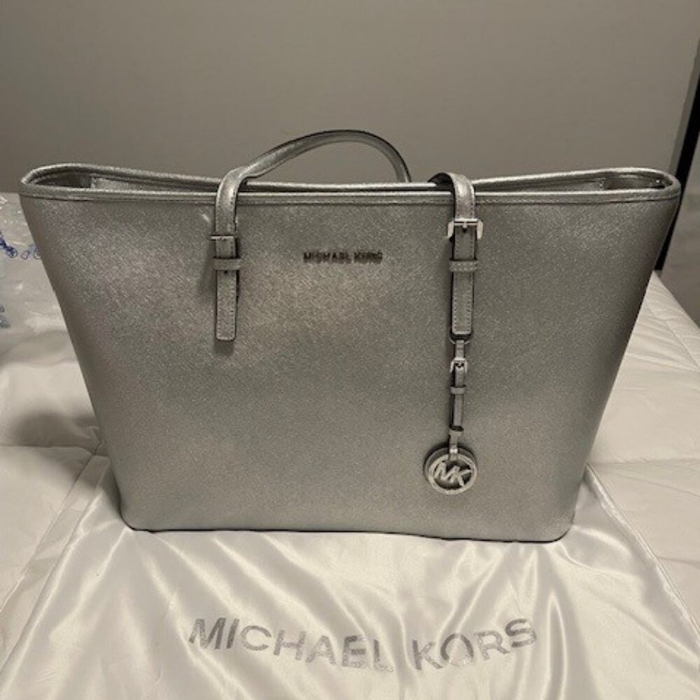 Michael Kors Extra Large Silver Tote